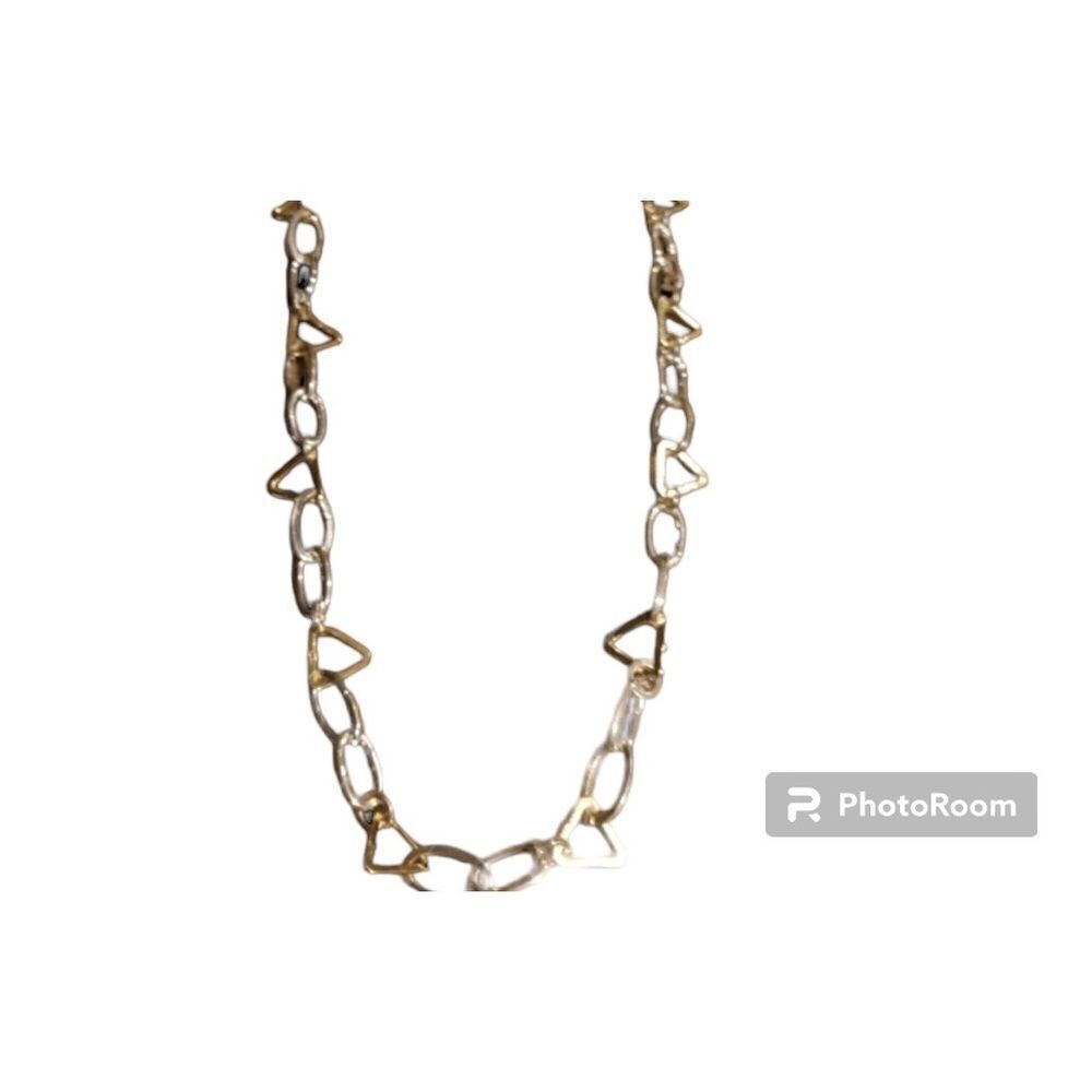 Express silver and gold chain necklace NWT